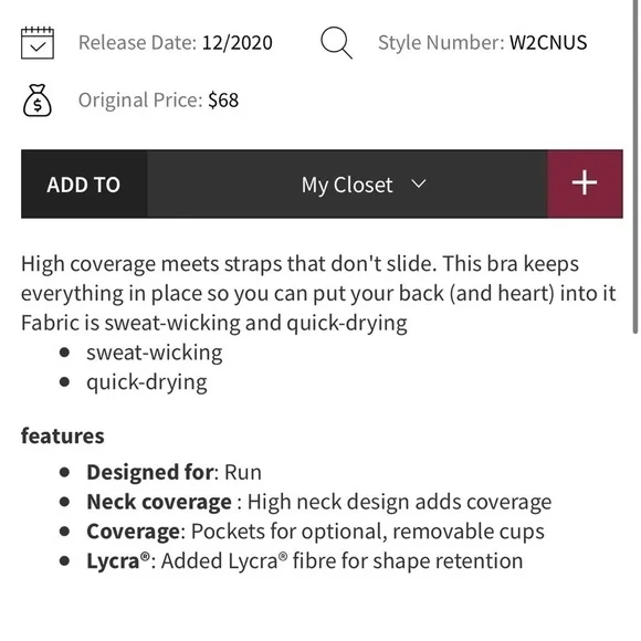 Lululemon Strong at Heart Sports Bras - Picture 3 of 12